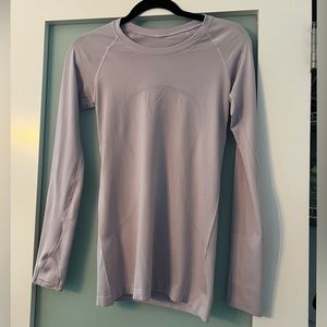 Lavender Lululemon long sleeve tee